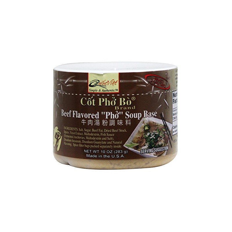 Quoc Viet Foods Soup Base, 10 oz jar (Pho Beef