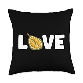 Crazy About Eating Jackfruits Love Jackfruit Throw Pillow, 18x18, Multicolor