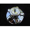 FEATHERLITE 5 lug 4.5" Bolt Circle Trailer Chrome Center Hub