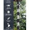 Monarch Rain Chains Aluminum Cylinder Rain Chain, 8.5 ft Black