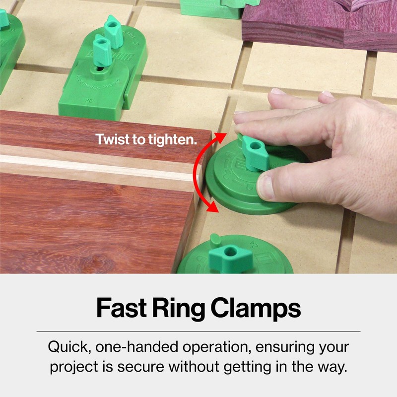 Micro Jig MatchFit CNC Clamping Kit with Easy One-Handed Operation,