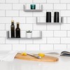 Greenco Set of 3 Floating “U” Shelves, Easy-to-Assemble Floating Wall