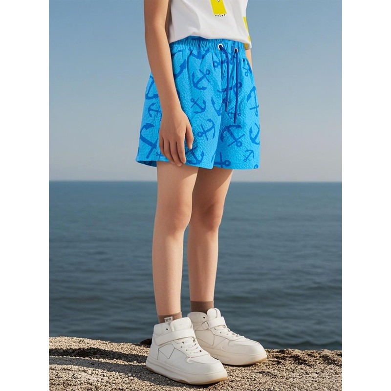 NATUST Boys' Printed Swimming Shorts with Mesh Lining Beach Shorts,
