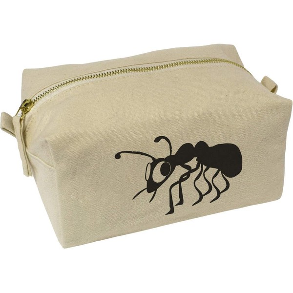 'Funny Ant' Canvas Wash Bag/Makeup Case (CS00039735)
