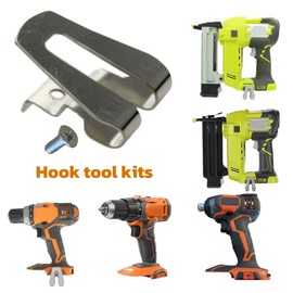 5pcs Belt Clips, Suitable for Rid-gid R86035 18V Power Tools Drill Tool Clips Hook Kit