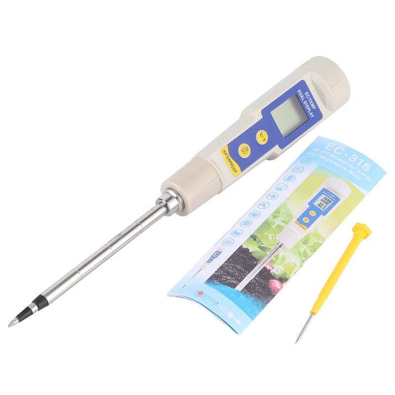 Portable Mini Digital Soil EC Meter Salinity Tester for Indoor