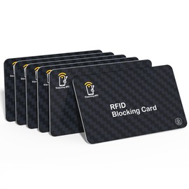 RFID Blocking Cards - 6 Pack Premium Contactless NFC Debit Credit Card Passport Protector Blocker, Smart Slim Design，for Credit Card Holder Identity Theft Prevention ﻿