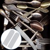 Weewooday 12 Pcs Anti Tarnish Silverware Storage Bags Velvet Flatware