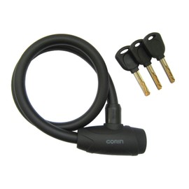Gorin G227W Wire Lock, φ0.5 x 23.6 inches (12 x 600 mm), Black (K)