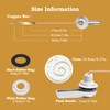 Demiwise Universal Toilet Flush Handle, Front Mount Bowl Flusher Replacement