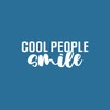 Vinyl Wall Art Decal - Cool People Smile - 10"
