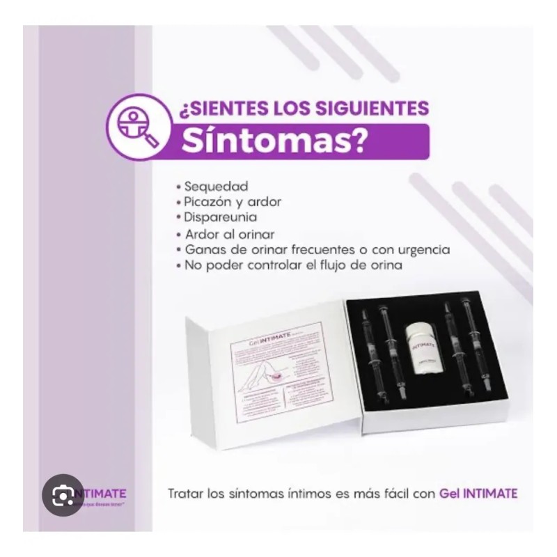 Gel Intimate Euroliv - Rejuvenecedor Vaginal Con Ah Y Fac