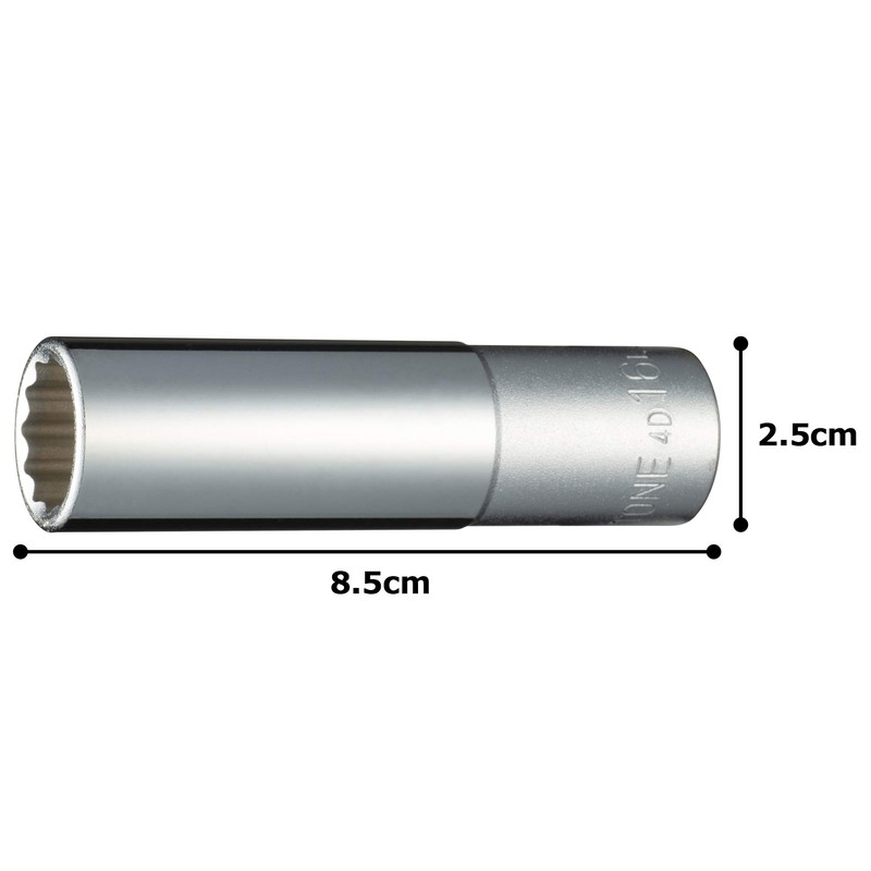 Tone Deep Socket (12 Angles) HP4D-16L Insertion Angle 0.5 inch