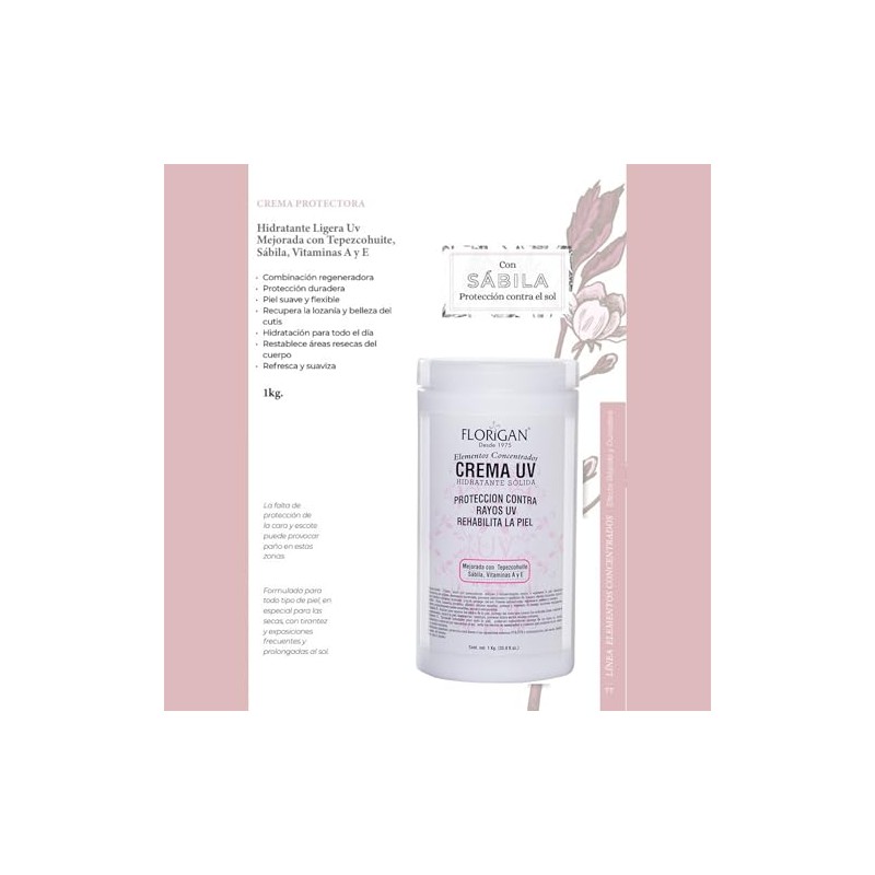 CREMA UV ELEMENTOS CONCENTRADOS 1 Kg.