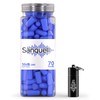 Sanquell Soft Disposable Foam Ear Plugs, 70 Pairs, SNR 38