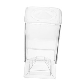 Gatuida Transparent Cotton Pad Holder Dispenser with Dustproof Base High Stand Nail Wipes Storage Box Makeup Remover Pad Organizer for Vanity Compact Space Saving Design