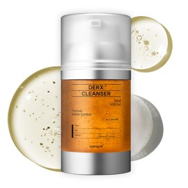 Oganacell DERX Revitalizing Facial Cleanser with Peptides & Walnut Microbeads - Gentle Exfoliating Gel To Foam for all Skin, Korean Clinic-Developed Korea Skin care (120ml/4.05 fl.oz.)
