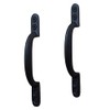 6" Black Cast Iron Hot Bed D Handles for Gate,