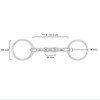 Equine Smile ES0122 ErgoBit Water Snaffle Double Broken Anatomically Shaped