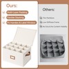 StorageWorks Stemware Storage Cases, Hard Shell Wine Glass Storage Box