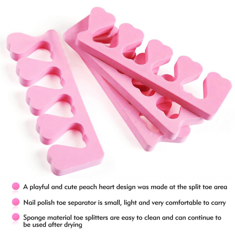ToeSeparators 50PCS,Soft Sponge Nail Toe Separator Divider, for Household Use,