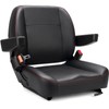 SEATIN Universal Forklift Seat,Tractor Seat,with Micro Switch,Armrest and Safety Belt,for