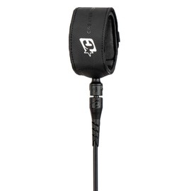 Creatures of Leisure Superlite Lite Shortboard Leash Black Silver 6'0"