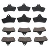6PCS Brake Pads Low Noise Aging Resistant Consistent Braking Replacement