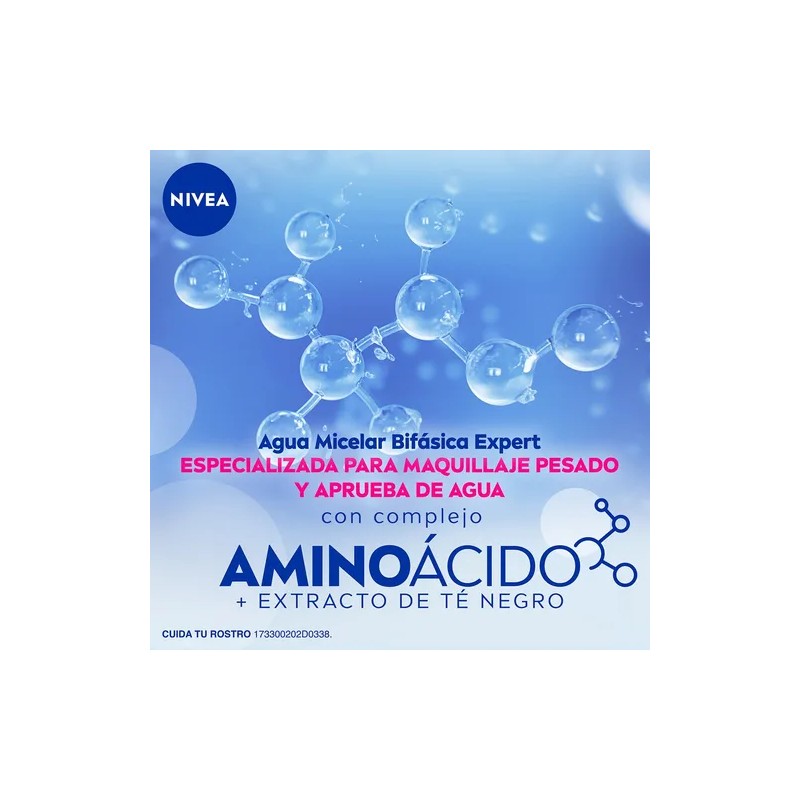 Agua Micelar Bifásica NIVEA Micellair Black Expert 400 Ml