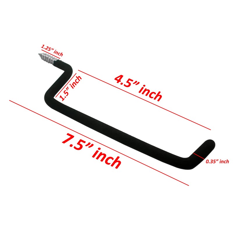 Wideskall 2 Pieces Heavy Duty Garage Storage Screw in Utility