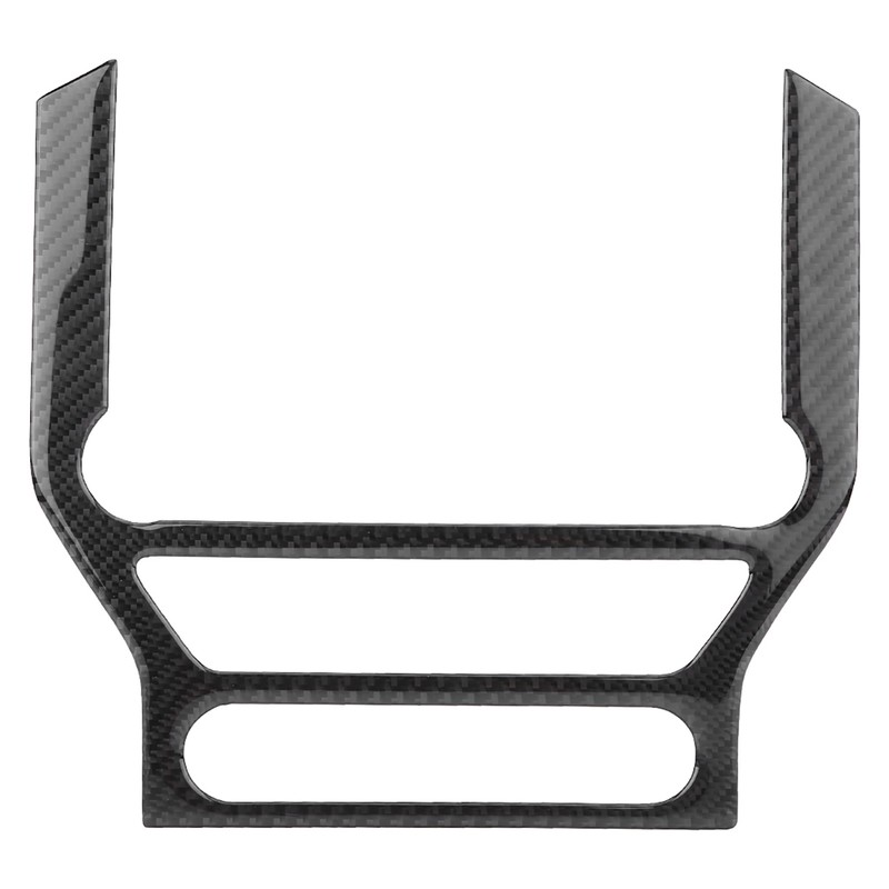 Carbon Fiber Multimedia Center Console Panel Decorative Trim Sticker for
