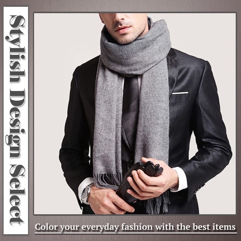 ONE LIMITATION SF009 Plain Long Simple Scarf, Autumn & Winter,
