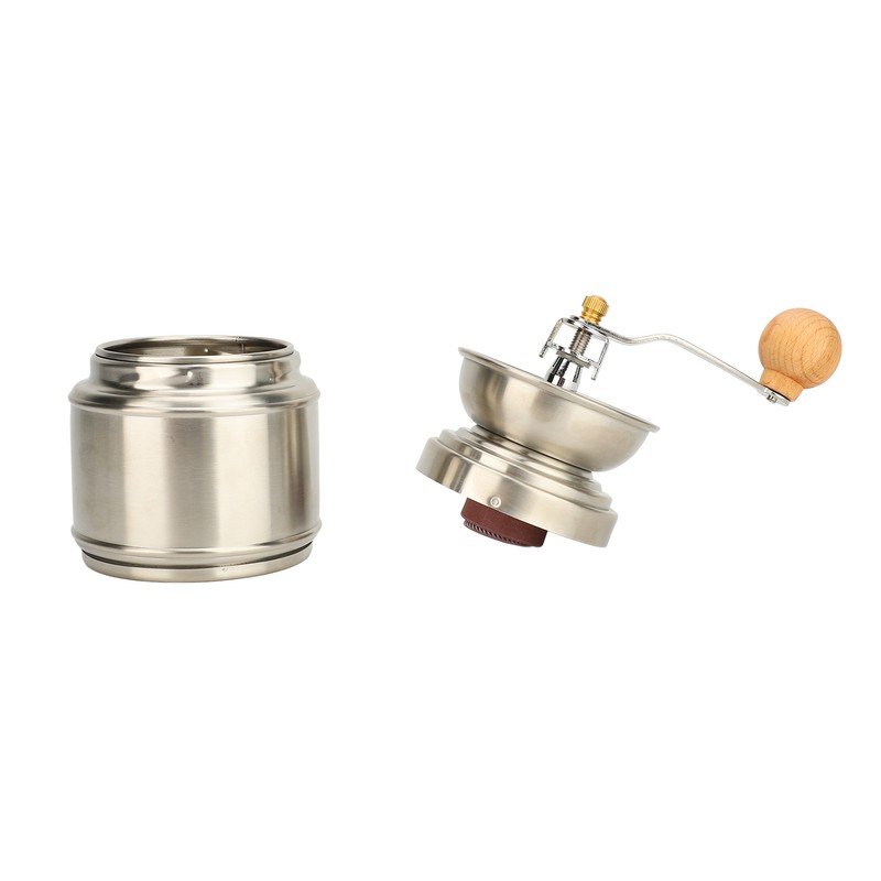 Manual Coffee Grinder Stainless Steel Solid Wood Hand Coffee Bean