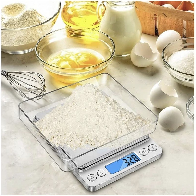 Ruhhy 19899 Digital Kitchen Scales Jewellery Scales Gold Precision Scales
