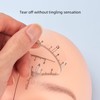 100PCS Eyebrow Ruler Stencils Disposable PVC Clear Scale Brow Microblading