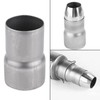 Qiilu 51mm to 60mm Motorcycle Exhaust Adapter Universal Stainless Steel