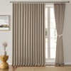 Pinch Pleated Patio Sliding Door Curtains 84 Inch Length, Blackout