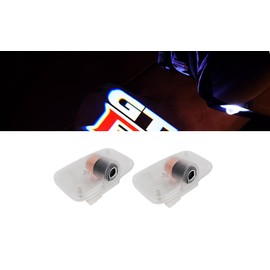 Courtesy Lamp, Car Door Lamp, Door Welcome Light, Courtesi LED Logo Projection, Tools Included, Compatible GTR R35 R34