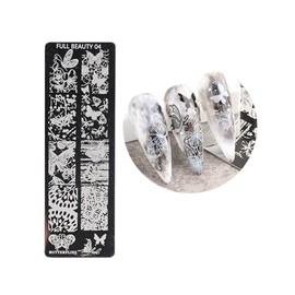 Generic Leaf Daisy Flower Heart Butterfly Ocean Sea Shell Metal Nail Stamping Plate Fb 04 Nail Wraps Art Stickers Manicure Supplies for Women for Home Nails Full Long Lasting Easy Apply and Remove