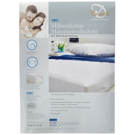 Dormisette Q222 Mite Proof Mattress Protector Made of Evolon Suitable for Mattresses Size 140 x 200 cm, up to 16 cm mattress height
