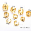 U7 9Pcs Knuckle Ring Set Gold Plated Heart Ring, Band