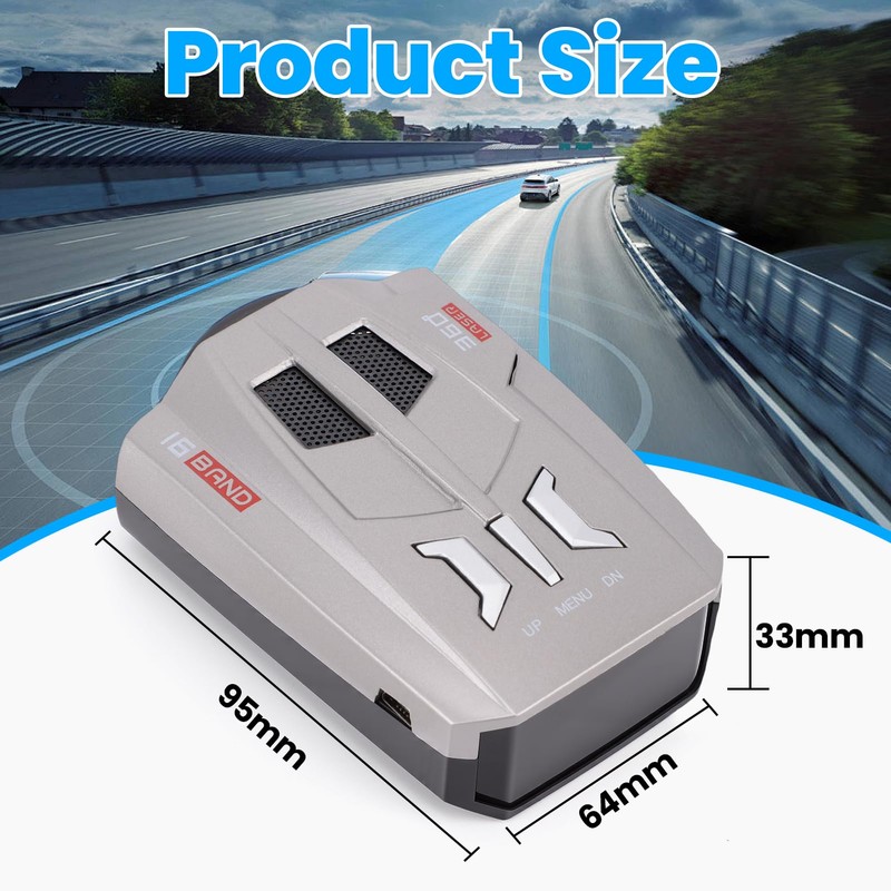 Car Radar Detector 360 Degree Protection Blind Free Electronic Dog