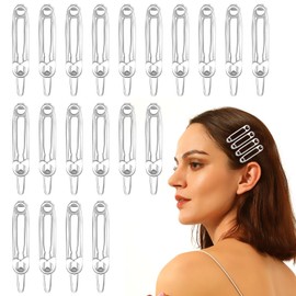 Vovii Mini Gothic Hair Clips for Women Girls Hair Accessories, Unique Goth Hair Pins with Safety Pin Shape for Cosplay Outfit Gifts (20Pcs)