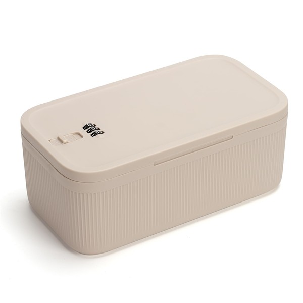 Small Lock Box, Medicine Lock Box with Code Lockable Storage