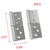 T Tulead Stainless Steel Door Hinges Flag Hinges 2.91-Inch Length