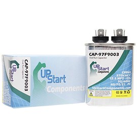 2-Pack 12.5 MFD 370 Volt Oval Run Capacitor Replacement for Goodman B945672 - CAP-97F9003, UpStart Components Brand