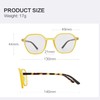 ZENOTTIC Blue Light Reading Glasses for Women/Men, Hexagonal Frame Spring