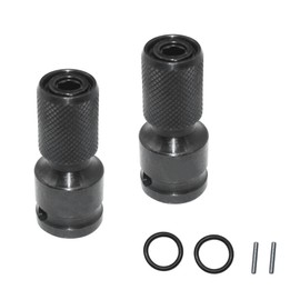 ORTVS Impact Adapter, 1/2 Inch Square Drive to 1/4 Inch Hex Socket Adapter Converter Quick Connect Chuck Adapter, 1/2 to 1/4 Inch Hex Socket Impact Adapter