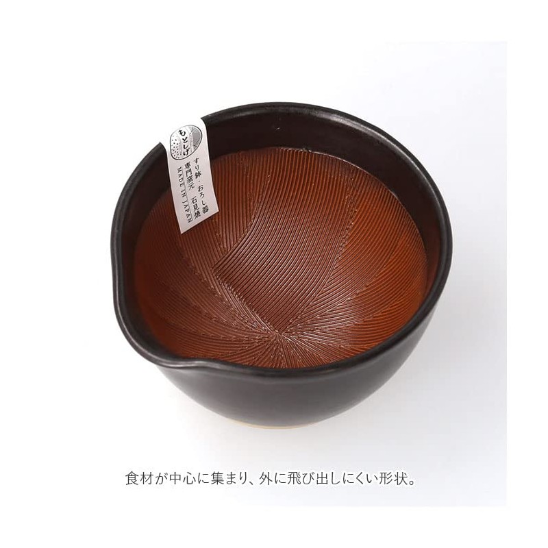 Motoshige Mortar, Small, Mortar, Black Mat