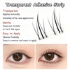 Individual False Eyelashes Set, 10.4 x 9.8 cm Clear Case,